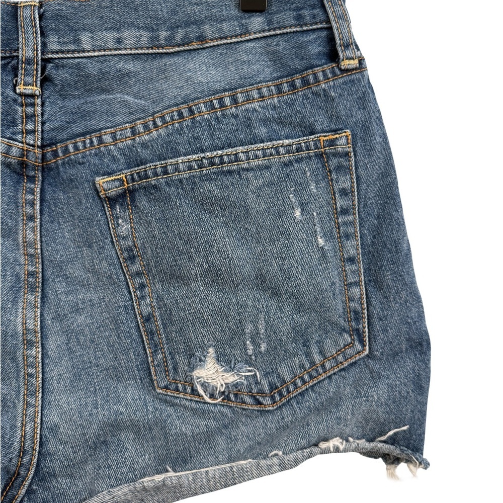 We The Free Blue Distressed Jean Shorts - Picture 5 of 9